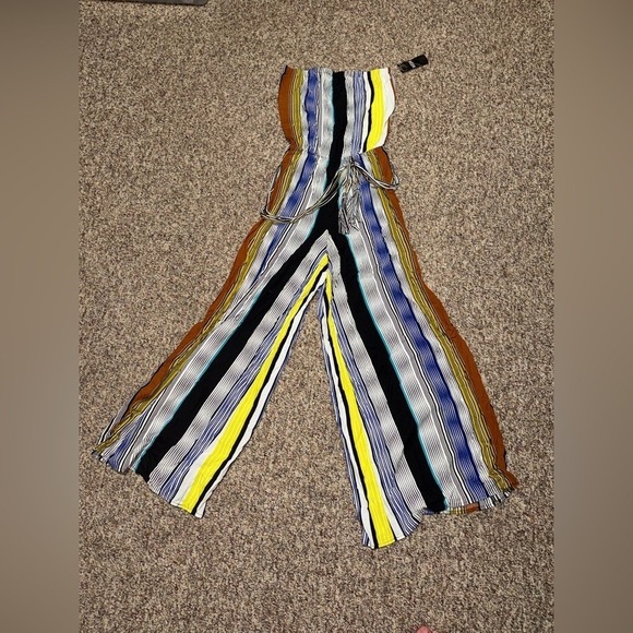 MSK Pants - NWT MSK size small Striped Multicolor Jumpsuit, romper